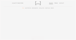 Desktop Screenshot of collectifparenthese.com